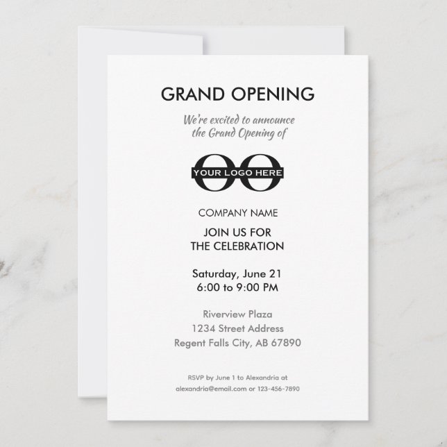 Grand Opening Celebration Invitation to Join Us (Front)