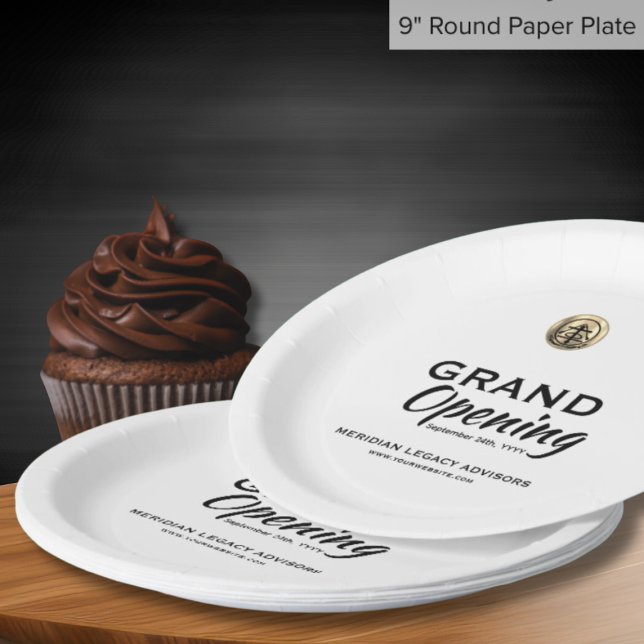Grand Opening Event Paper Plates (Creator Uploaded)