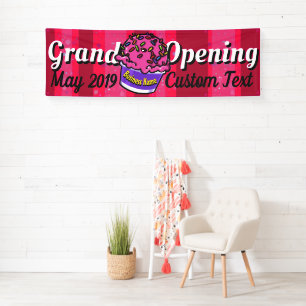 Grand Opening Ice Cream Shop Customisable Banner