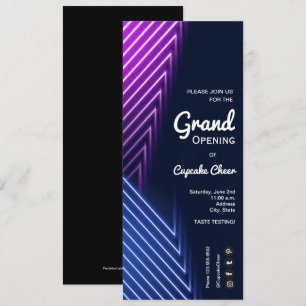 Grand Opening Neon Invitation