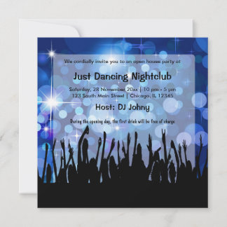 Grand Opening Nightclub Invitation