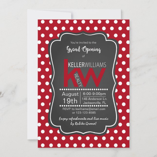 Grand Opening Open House Party Event Invitation (Front)