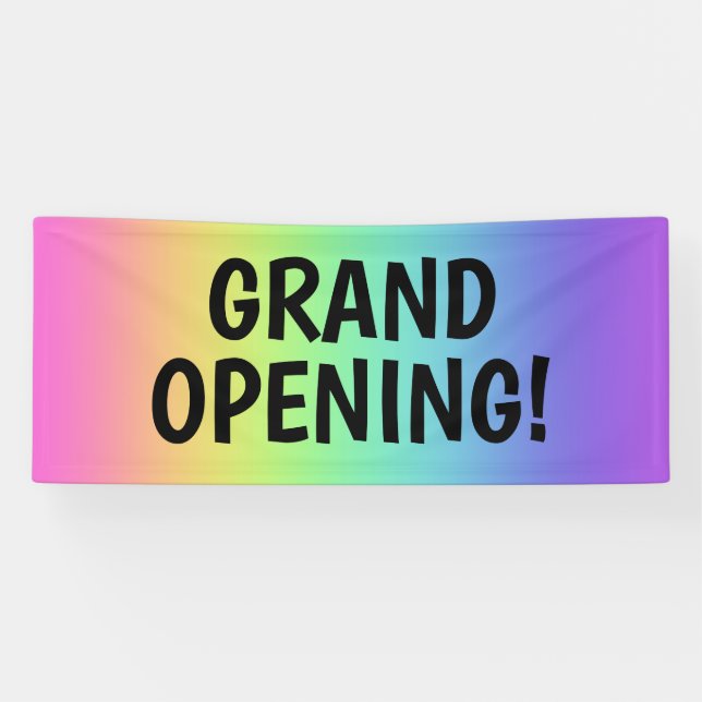 GRAND OPENING! Rainbow Banner (Horizontal)