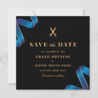 Grand Opening Ribbon Cutting Save the Date Card