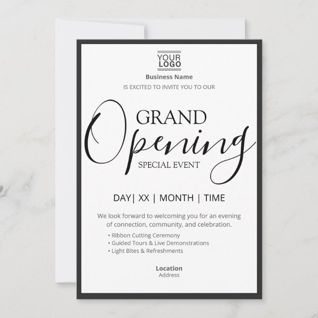 Grand Opening Special Event Invitation (Front)