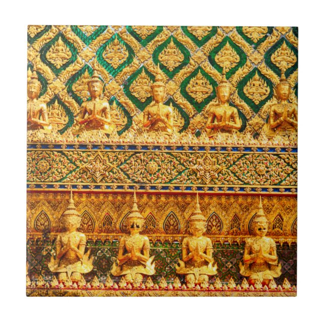 Grand Palace In Bangkok, Thailand Tile (Front)