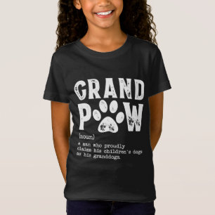 Grand Paw Grandpa Dog Dad Definition Pawpa Father' T-Shirt