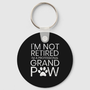 Grand Paw Shirt Retired Professional Grandpaw Funn Key Ring