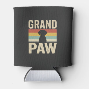Grand Paw Vintage Dog Retro Can Cooler