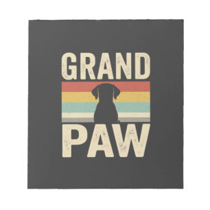 Grand Paw Vintage Dog Retro Notepad