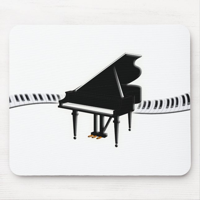 Grand piano and Keyboard Mouse Pad (Front)