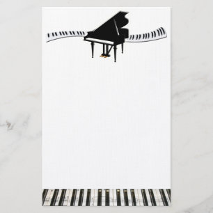 Grand Piano and Keyboard Stationery
