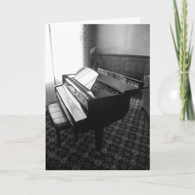 "Grand Piano" Birthday Card (Front)