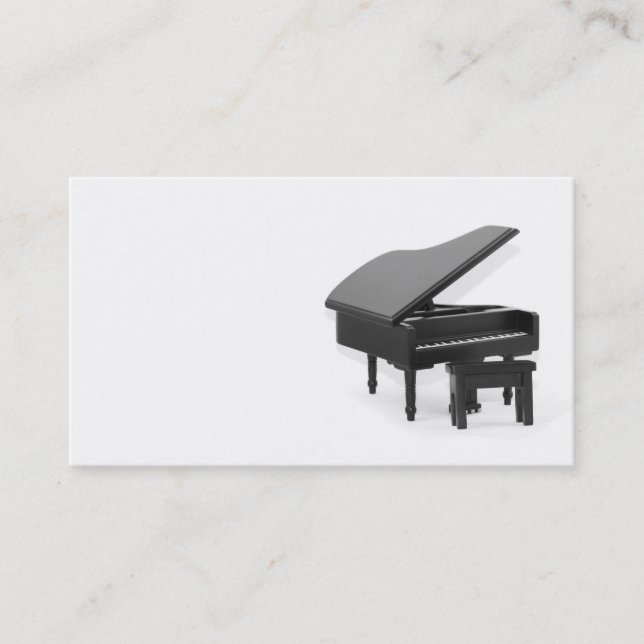 Grand piano business card (Front)