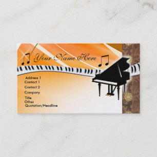 Grand Piano Business Card