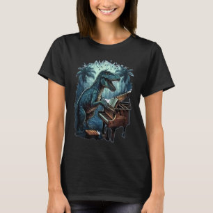 Grand Piano  Kids Pianist  Dinosaur Music Piano T-Shirt