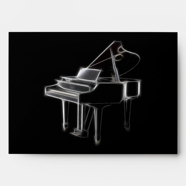 Grand Piano Musical Classical Instrument Envelope (Front)