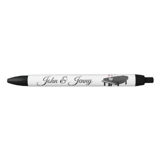 Grand Piano Musician Custom Wedding Favour Gift Black Ink Pen