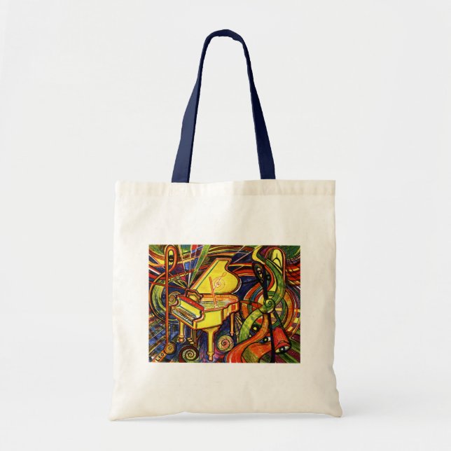 Grand Piano Tote Bag (Front)