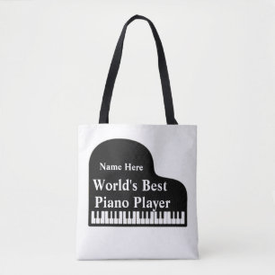 Grand Piano World's Best Piano Player Tote Bag