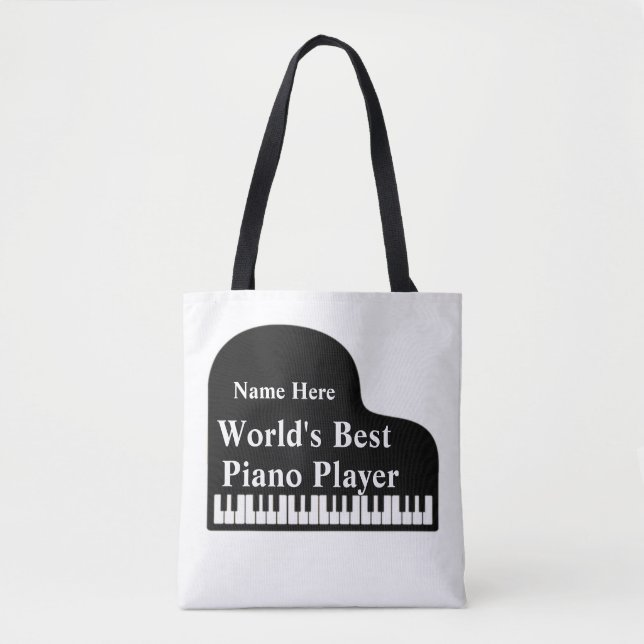 Grand Piano World's Best Piano Player   Tote Bag (Front)