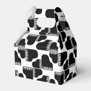 Grand Pianos Music Themed CUSTOM BACKGROUND COLOR Favour Box