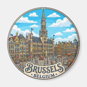 Grand Place, Brussels Belgium Magnet