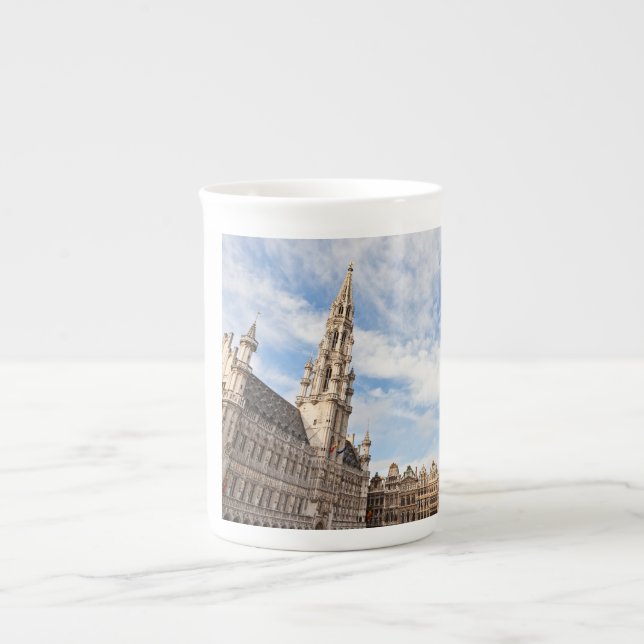 Grand Place in Brussels Bone China Mug (Front)