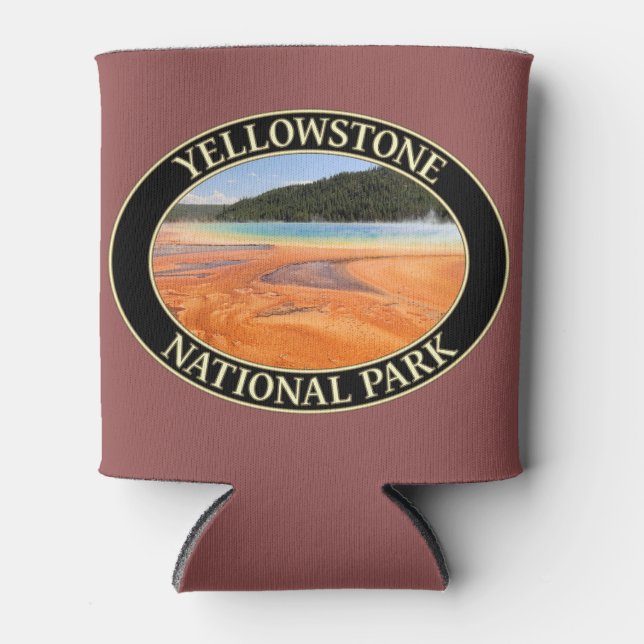 Grand Prismatic Spring at Yellowstone National Prk Can Cooler (Front)