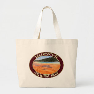 Grand Prismatic Spring at Yellowstone National Prk Large Tote Bag