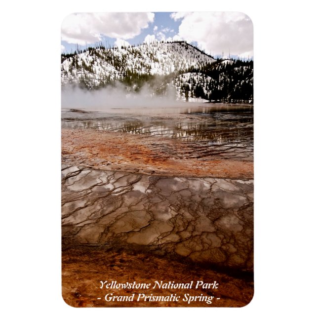 GRAND PRISMATIC SPRING IN YELLOWSTONE PARK (9) MAGNET (Vertical)