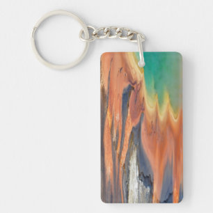Grand Prismatic Spring Runoff Key Ring