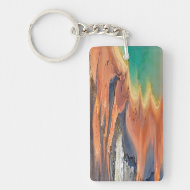 Grand Prismatic Spring Runoff Key Ring (Front)