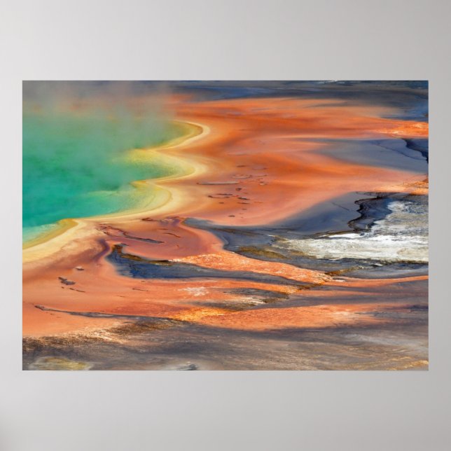 Grand Prismatic Spring Runoff Poster (Front)