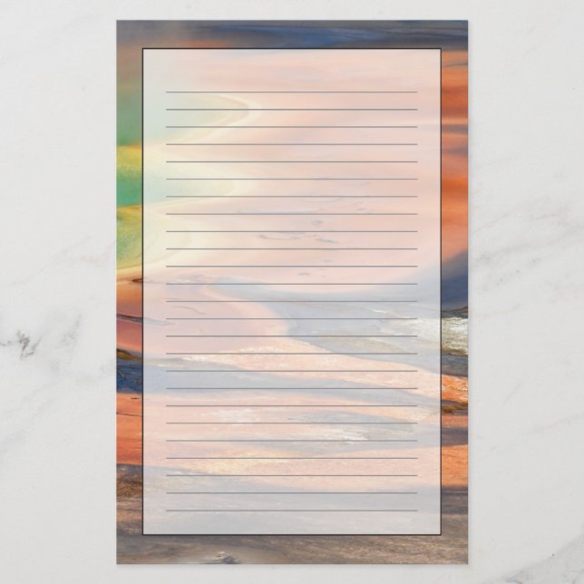 Grand Prismatic Spring Runoff Stationery (Front)