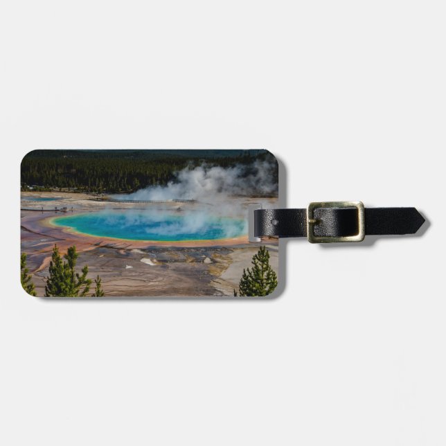 Grand Prismatic Spring Yellowstone National Park Luggage Tag (Front Horizontal)