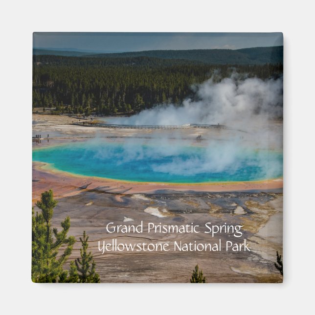 Grand Prismatic Spring Yellowstone National Park Magnet (Front)