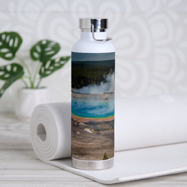 Grand Prismatic Spring Yellowstone National Park   Water Bottle (Yoga)