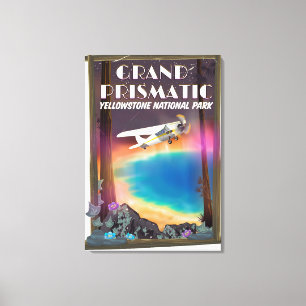 Grand Prismatic, Yellowstone National Park, USA Canvas Print