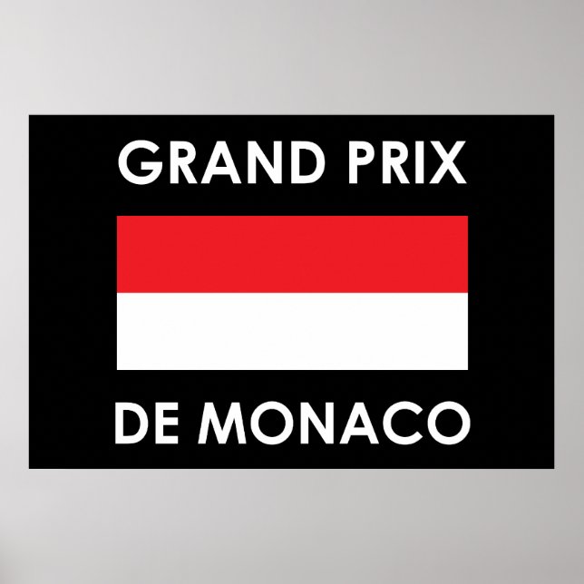 Grand Prix De Monaco Poster (Front)