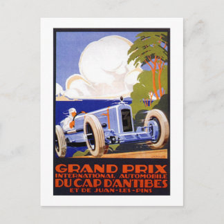 Grand Prix International Automible Postcard