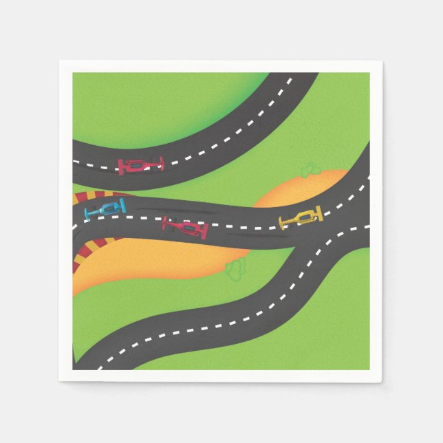 Grand Prix motor racing Napkin (Front)