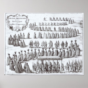 Grand Procession the Sovereign and the Knights Poster