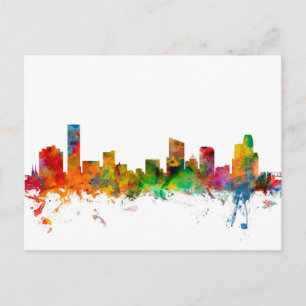 Grand Rapids Michigan Skyline Postcard