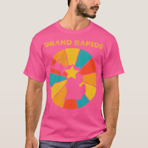 Grand Rapids Michigan Vintage Distressed Souvenir T-Shirt