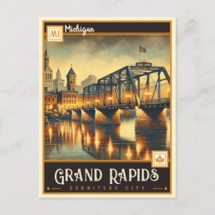 Grand Rapids, Michigan   Vintage Postcard