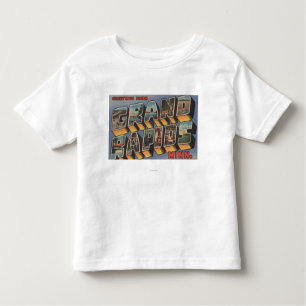 Grand Rapids, Minnesota - Large Letter Scenes Toddler T-Shirt