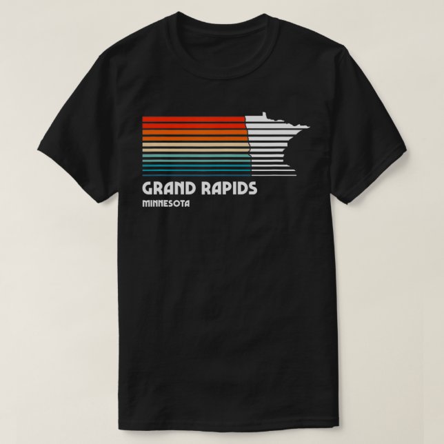 Grand Rapids Minnesota Vintage Style City  T-Shirt (Design Front)