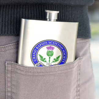 Grand Rapids Scottish Society Hip Flask