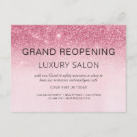 Grand Reopening Glam Glitter Hair Salon